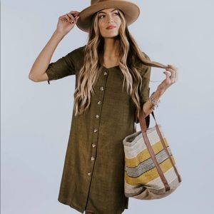 Roolee Boutique Palmer Olive Dress